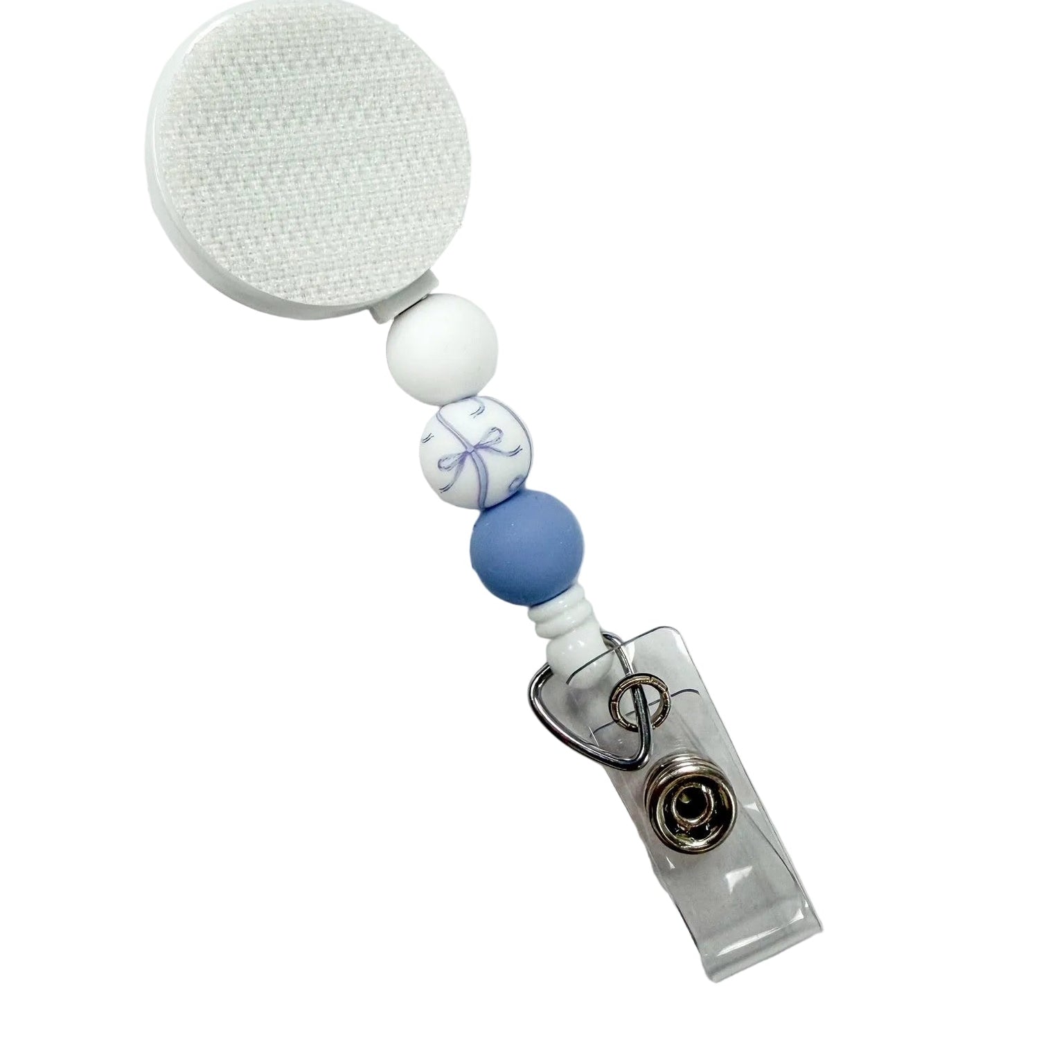 Blue Bow Interchangeable Badge Reel