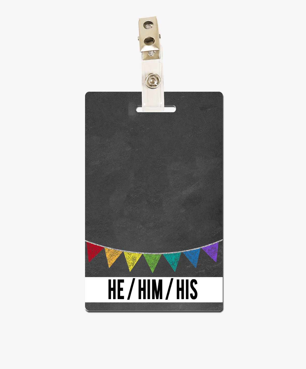 Banner Pronouns Badge Buddy - BadgeSmith