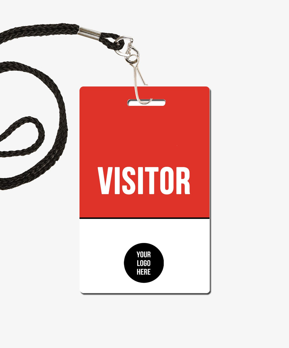 Etsy Red Visitor Badge – BadgeSmith