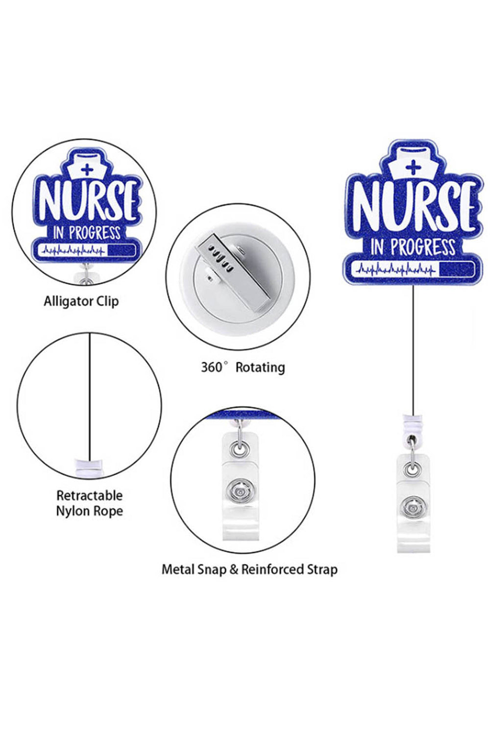 Nurse in Progress Badge Reel - BadgeSmith