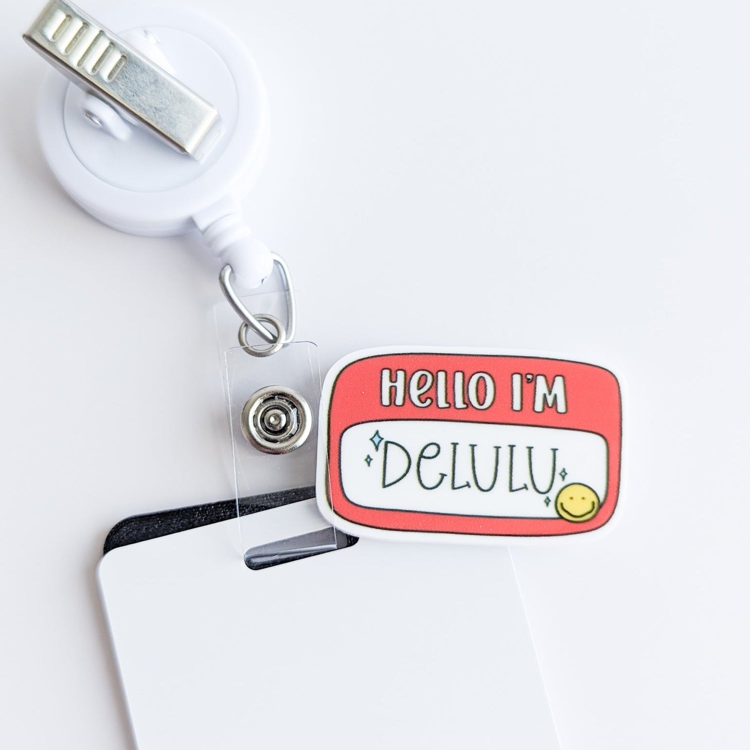 Badge Topper / CHARM COLLECTION - Hello I'm Delulu - Charm Only / 3C22 - BadgeSmith