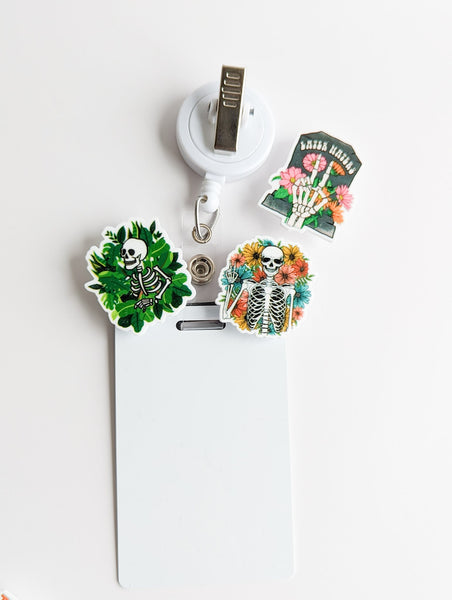 Badge Topper / CHARM COLLECTION - Skeletons - Charm Only / 3C29 / 3C30 - BadgeSmith