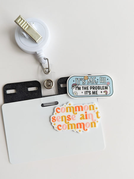Badge Topper / CHARM COLLECTION - Phrases - Charm Only - BadgeSmith