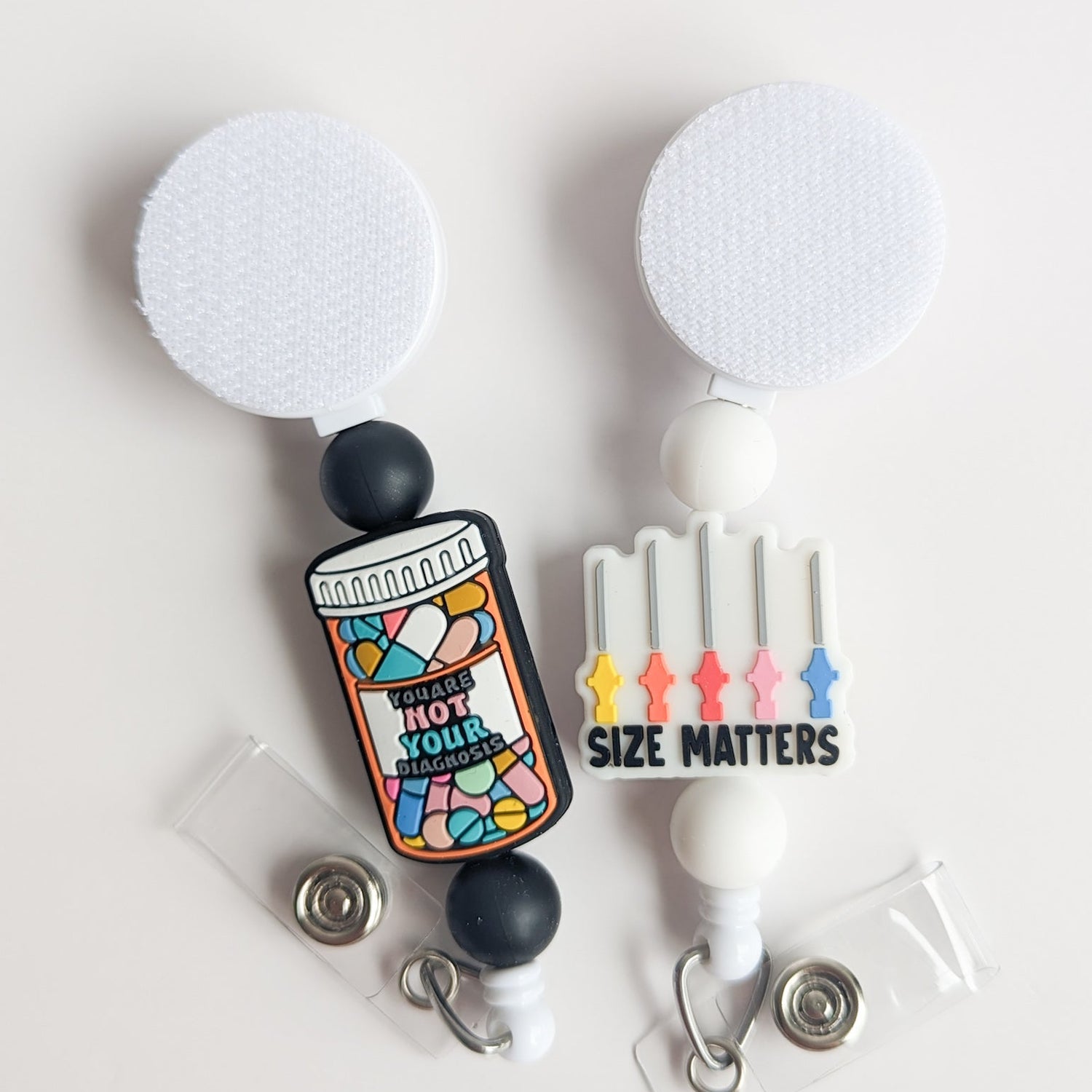 Not Your Diagnosis / Size Matters / Medical Interchangeable Badge Reel