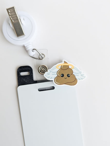 Badge Topper / CHARM COLLECTION - Poop Angel - Charm Only - BadgeSmith