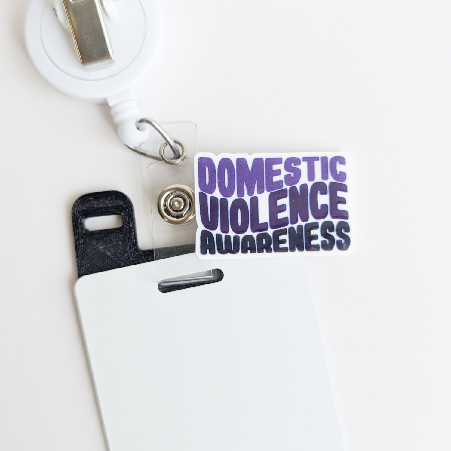 Badge Topper / CHARM COLLECTION  - Domestic Violence Awareness - Charm Only