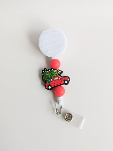 Christmas Car Interchangeable Badge Reel - BadgeSmith