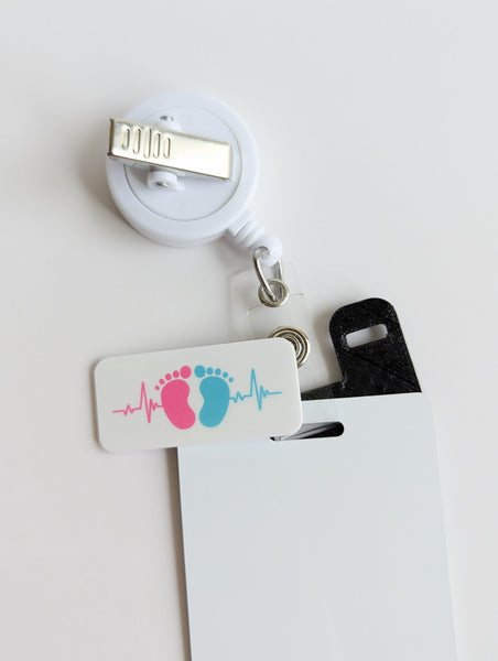 Badge Topper / CHARM COLLECTION - Baby Feet - Charm Only - BadgeSmith
