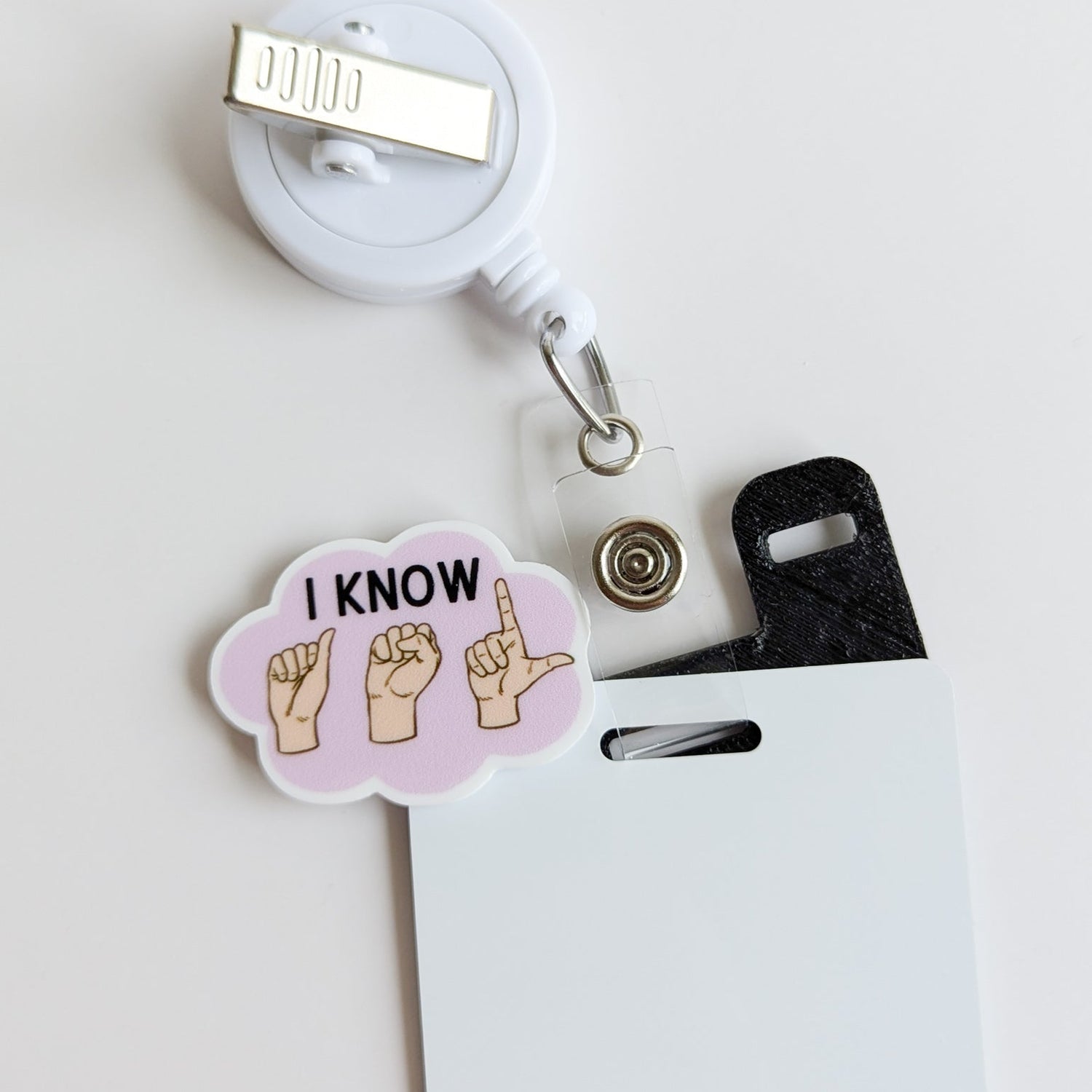 Badge Topper / CHARM COLLECTION - Sign Language - Charm Only - BadgeSmith