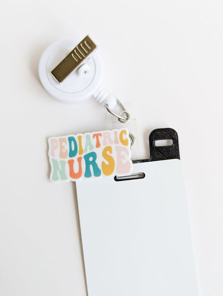 Badge Topper / CHARM COLLECTION - Pediatric Nurse - Charm Only - BadgeSmith