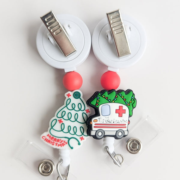 Medical Christmas Interchangeable Badge Reel - BadgeSmith