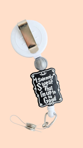 Swear Up to No Good / Interchangeable Badge Reel - BadgeSmith