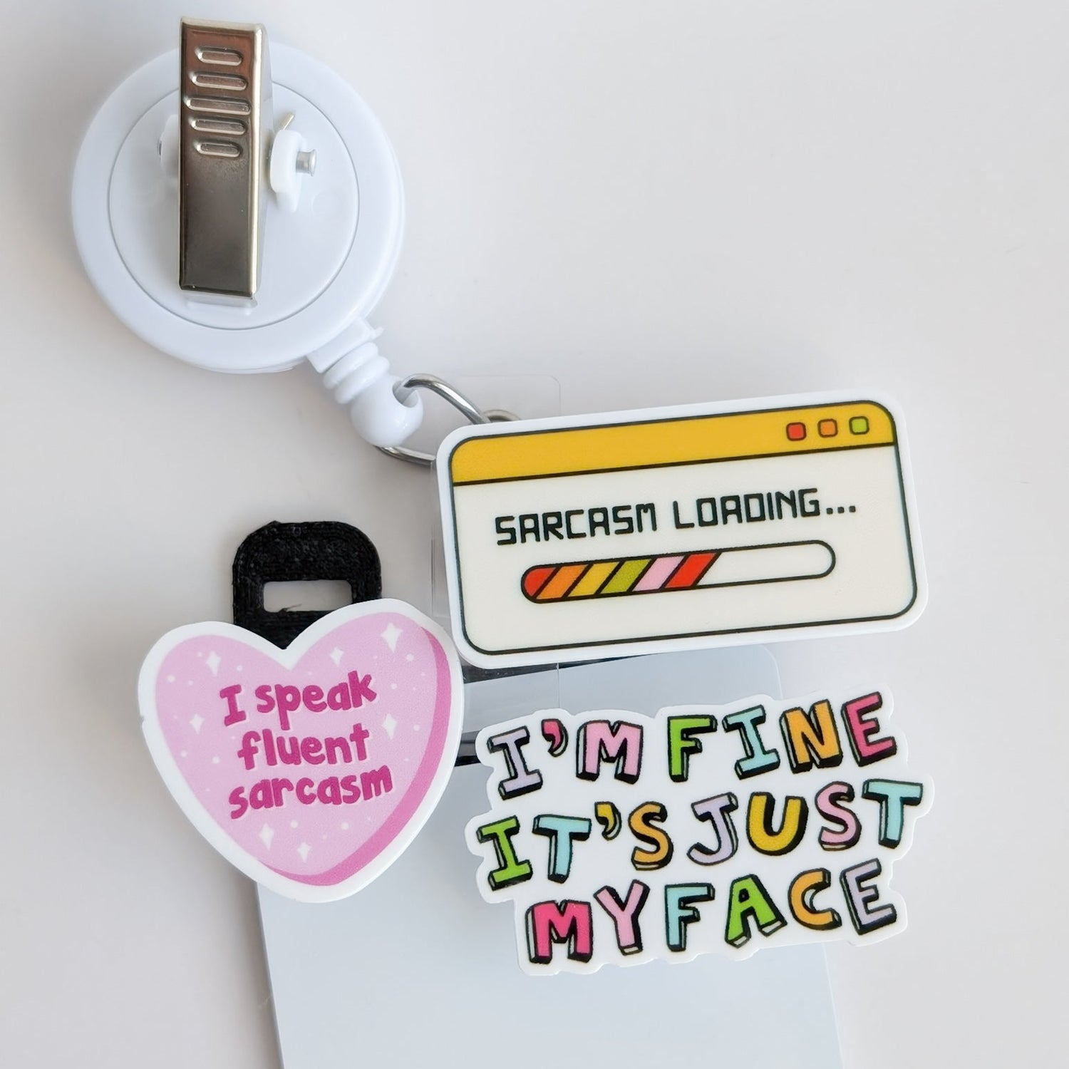 Badge Topper / CHARM COLLECTION  - Sarcasm - Charm Only
