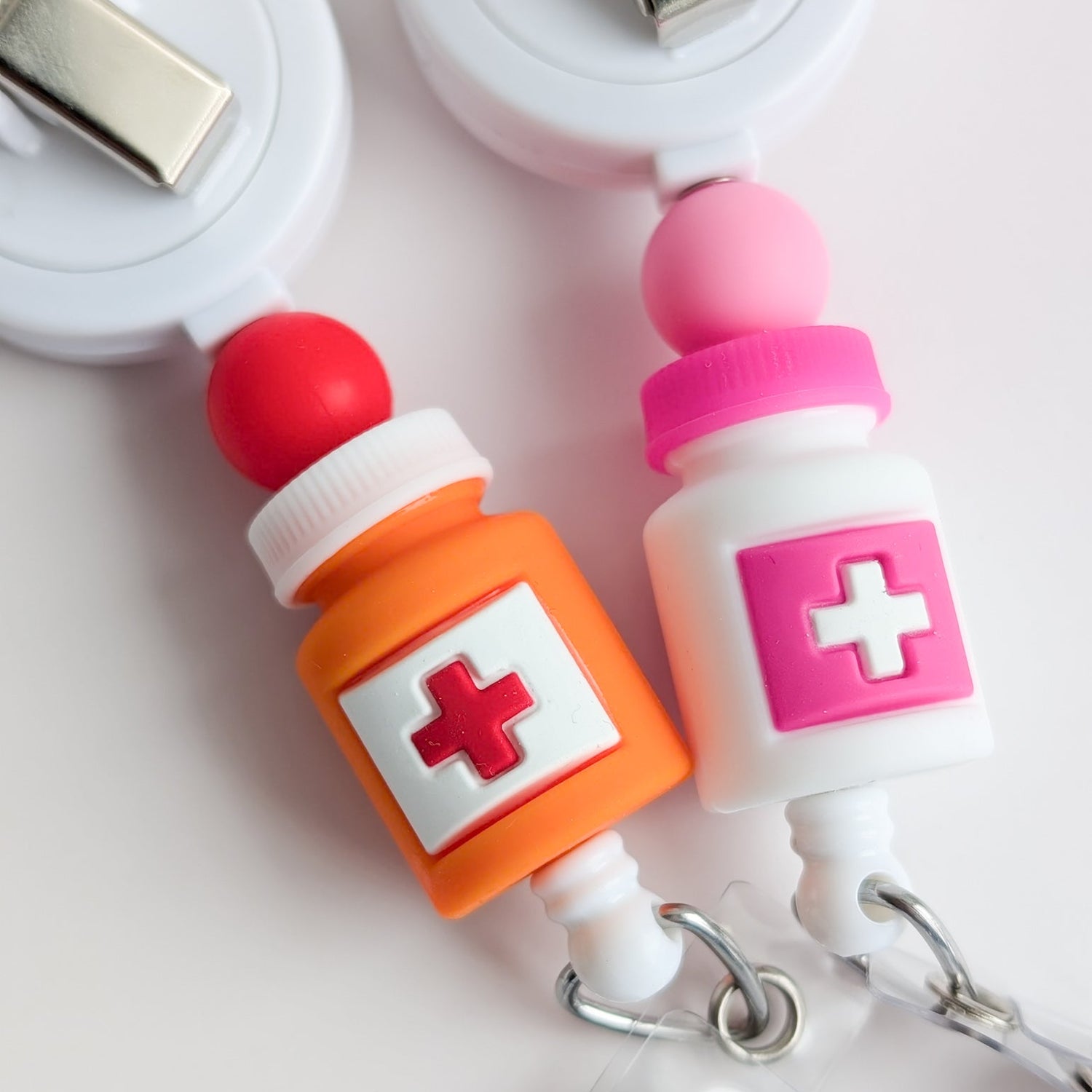Pill Bottle / Pharmacy / Interchangeable Badge Reel