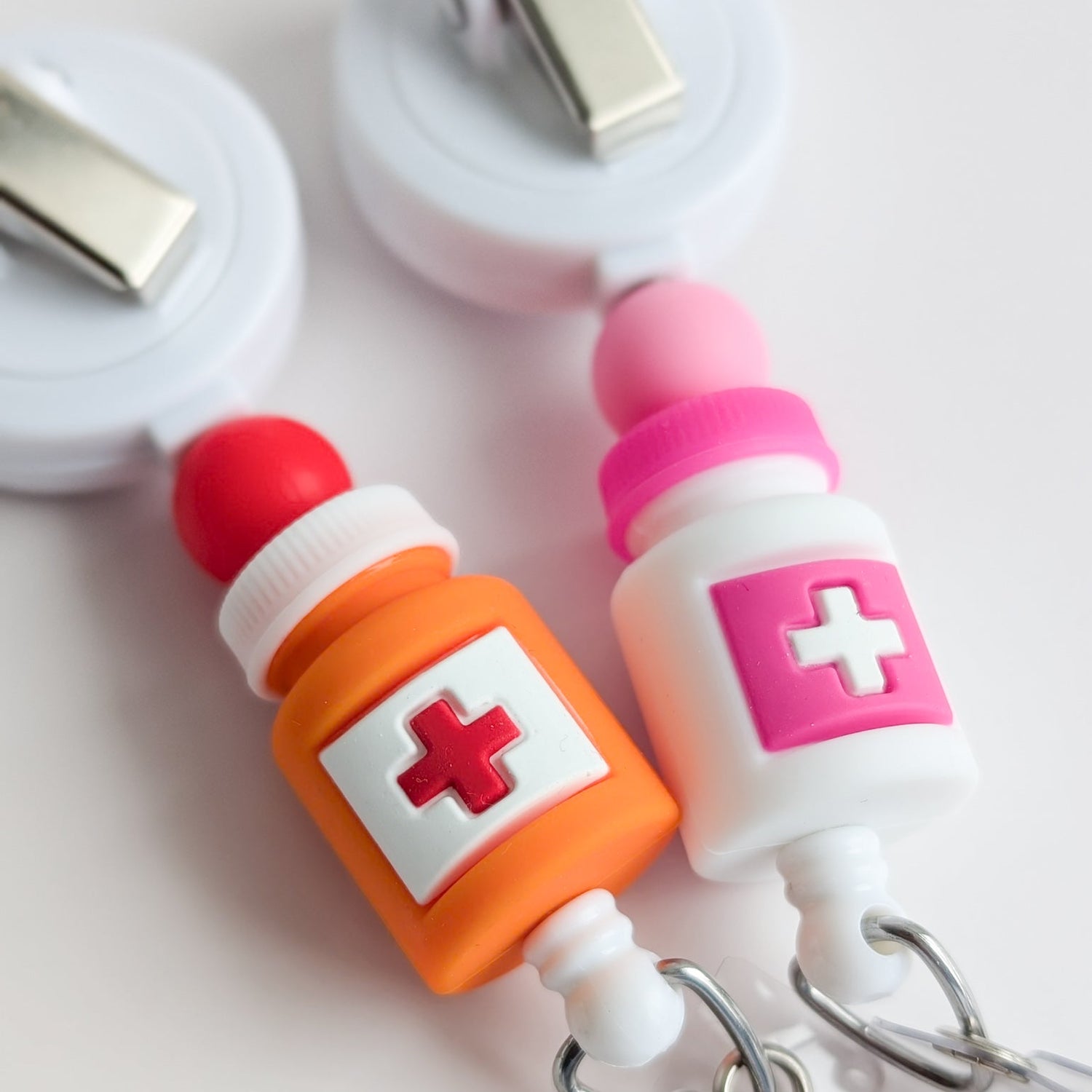 Pill Bottle / Pharmacy / Interchangeable Badge Reel