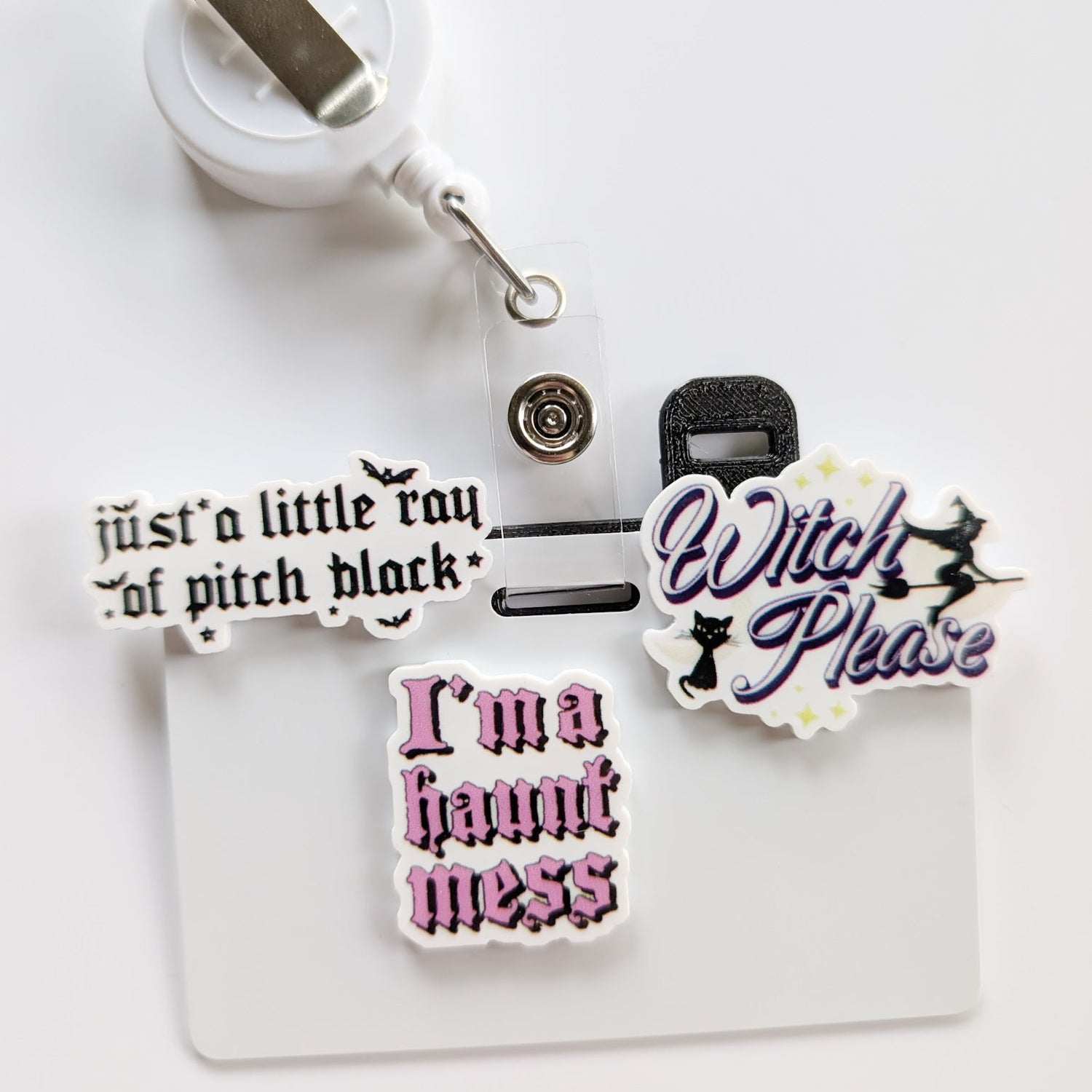 Badge Topper / CHARM COLLECTION  - Halloween Black - Charm Only