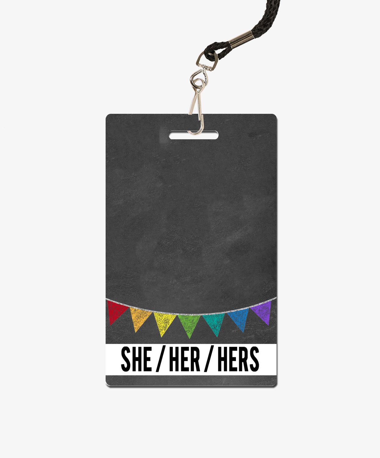 Banner Pronouns Badge Buddy - BadgeSmith