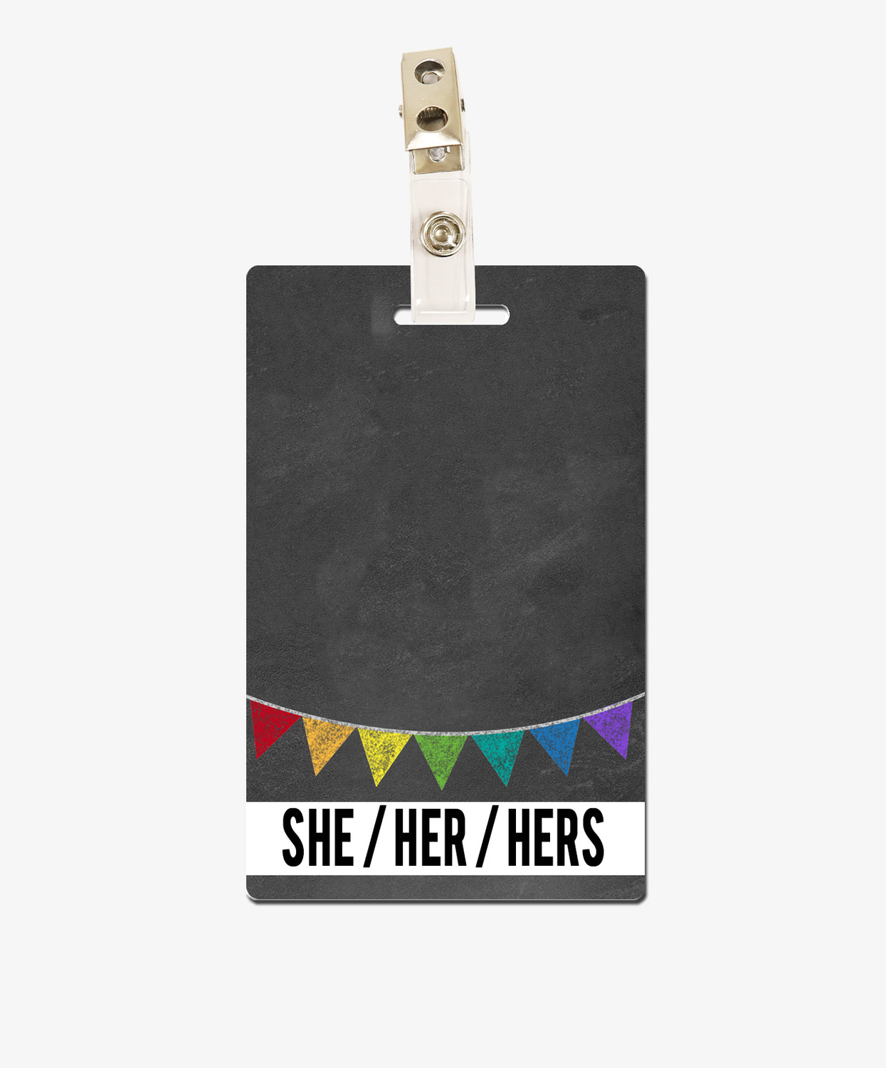 Banner Pronouns Badge Buddy - BadgeSmith