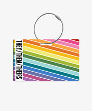 Load image into Gallery viewer, Rainbow Pronouns Badge Buddy - BadgeSmith

