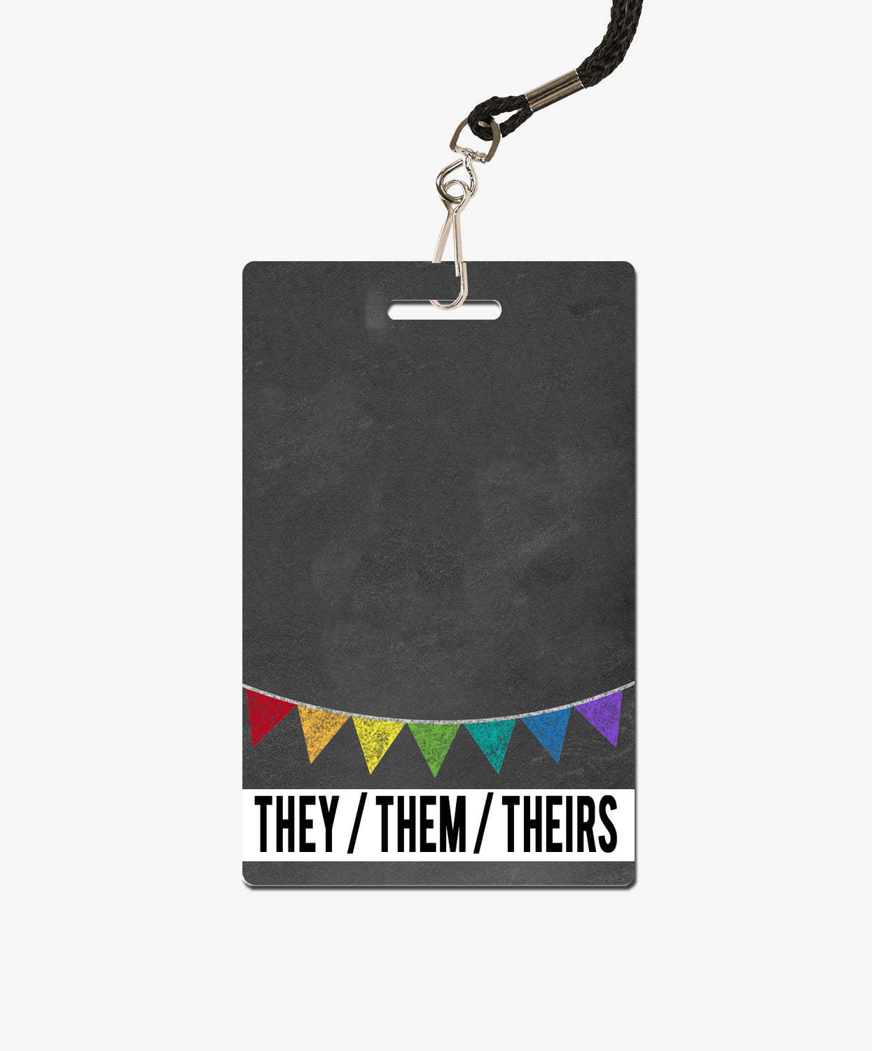 Banner Pronouns Badge Buddy - BadgeSmith