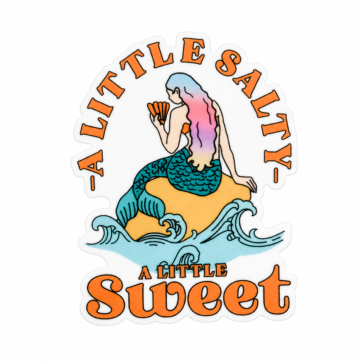 A Little Salty A Little Sweet | Plastic Add-On - BadgeSmith