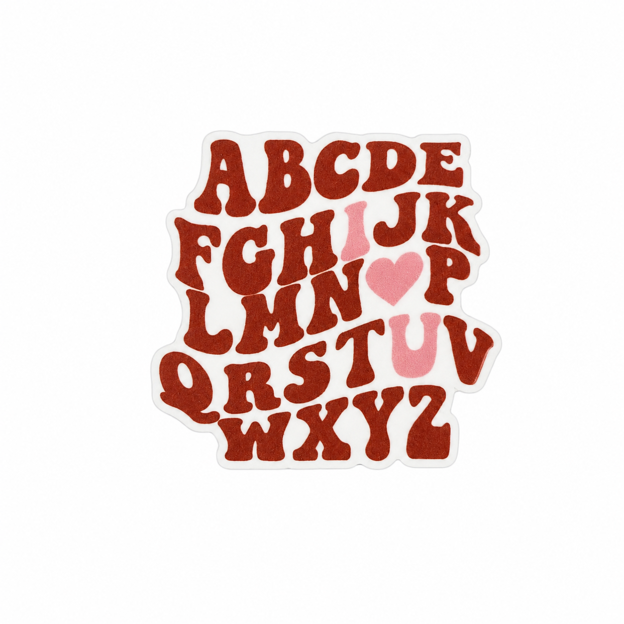 ABC's I Love U | Plastic Add-On - BadgeSmith