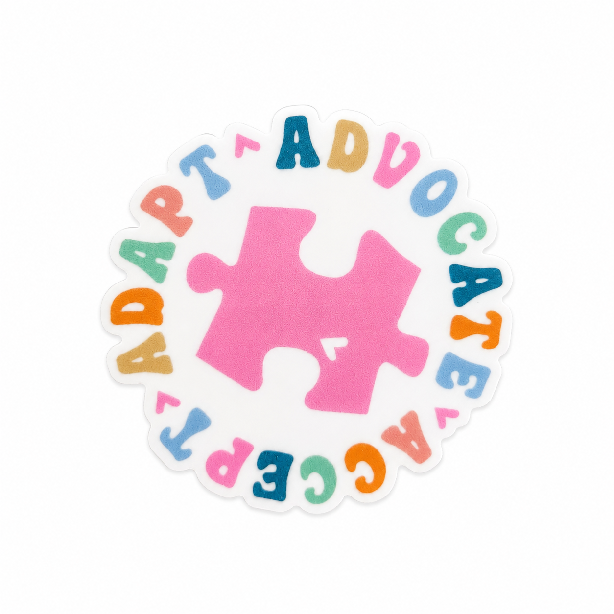 Adapt, Advocate, Accept | Plastic Add-On - BadgeSmith