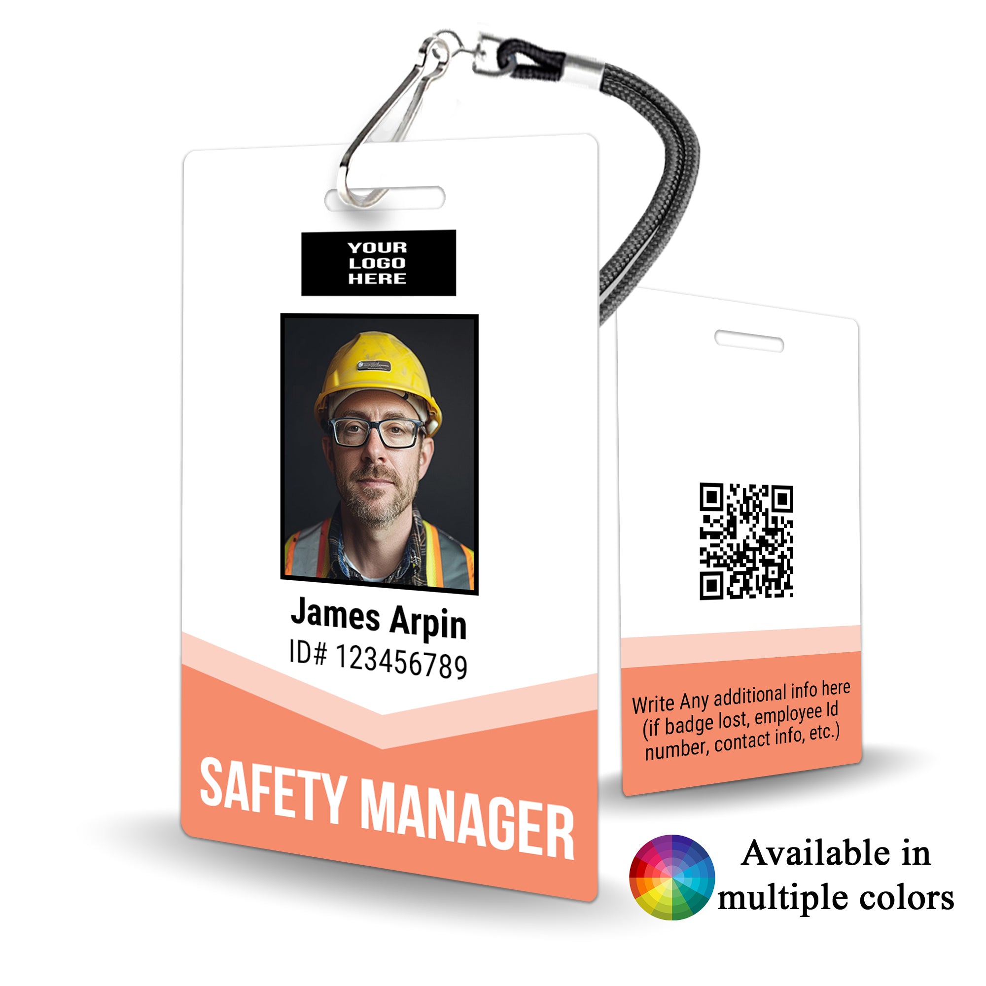 Administration Staff Badge for Manufacturing and Industrial Custom