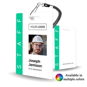 Administration Staff Photo ID Badge for Construction and Trade Custom - BadgeSmith