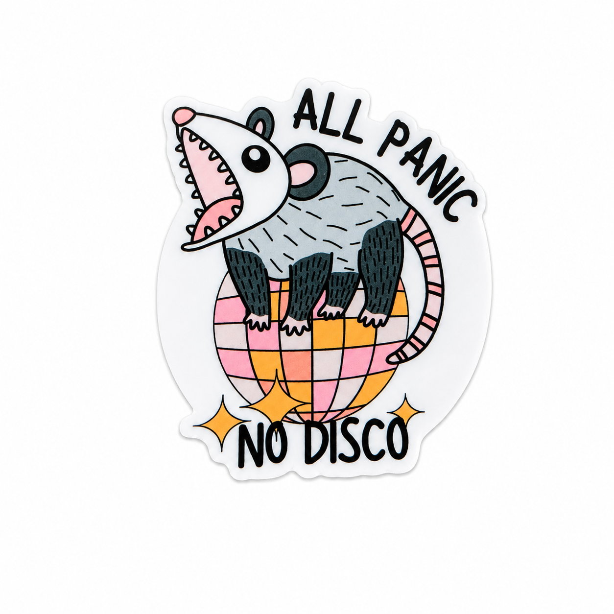 All Panic No Disco | Plastic Add-On - BadgeSmith