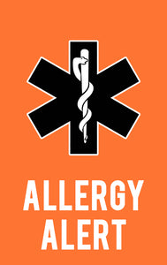 Allergy Warning ID Card - BadgeSmith