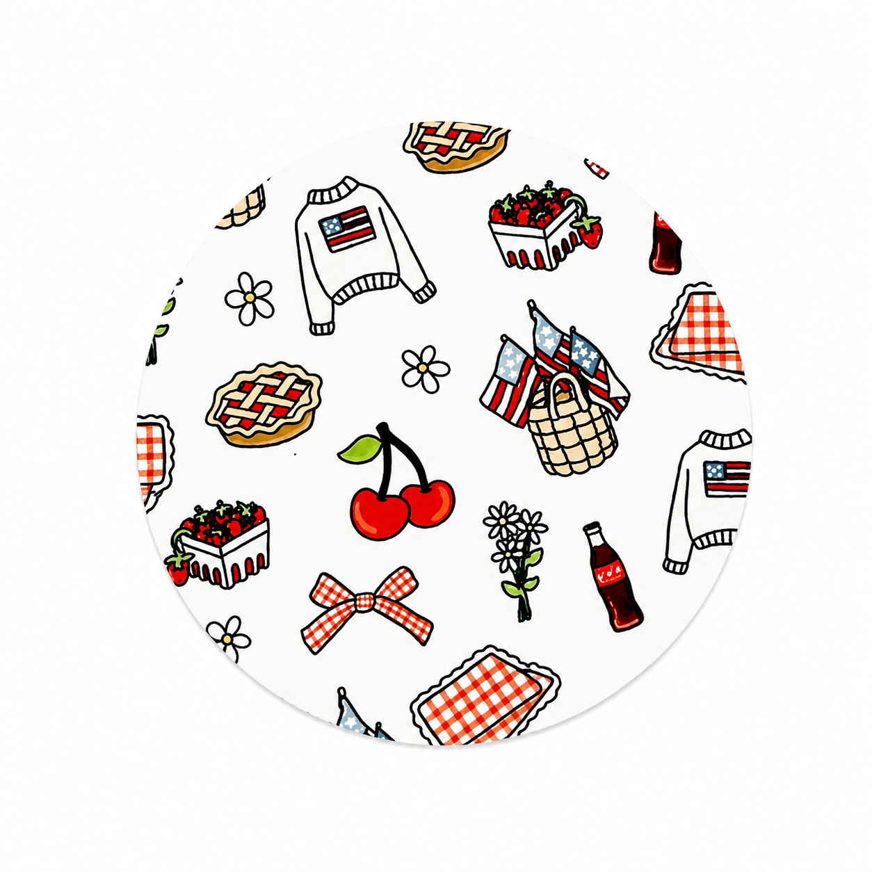Americana Picnic | Hard Board Add-On - BadgeSmith