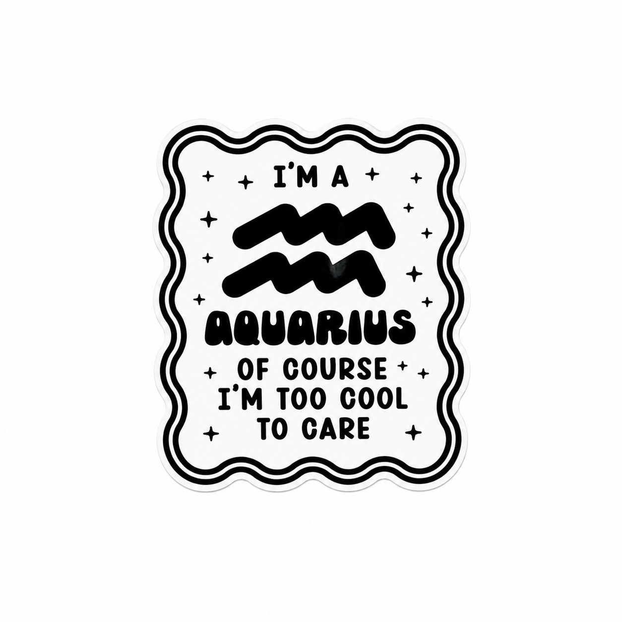 Aquarius Sign | Plastic Add-On - BadgeSmith