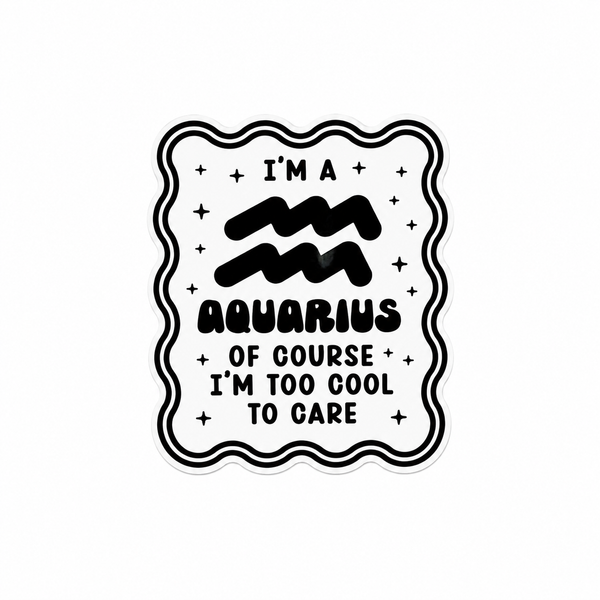 Aquarius Sign | Plastic Add-On - BadgeSmith