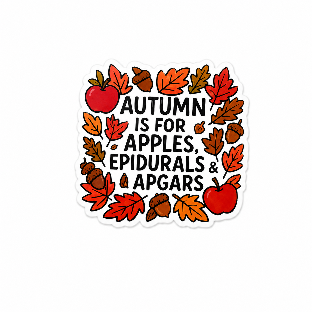Autumn is for Apples | Plastic Add-On - BadgeSmith