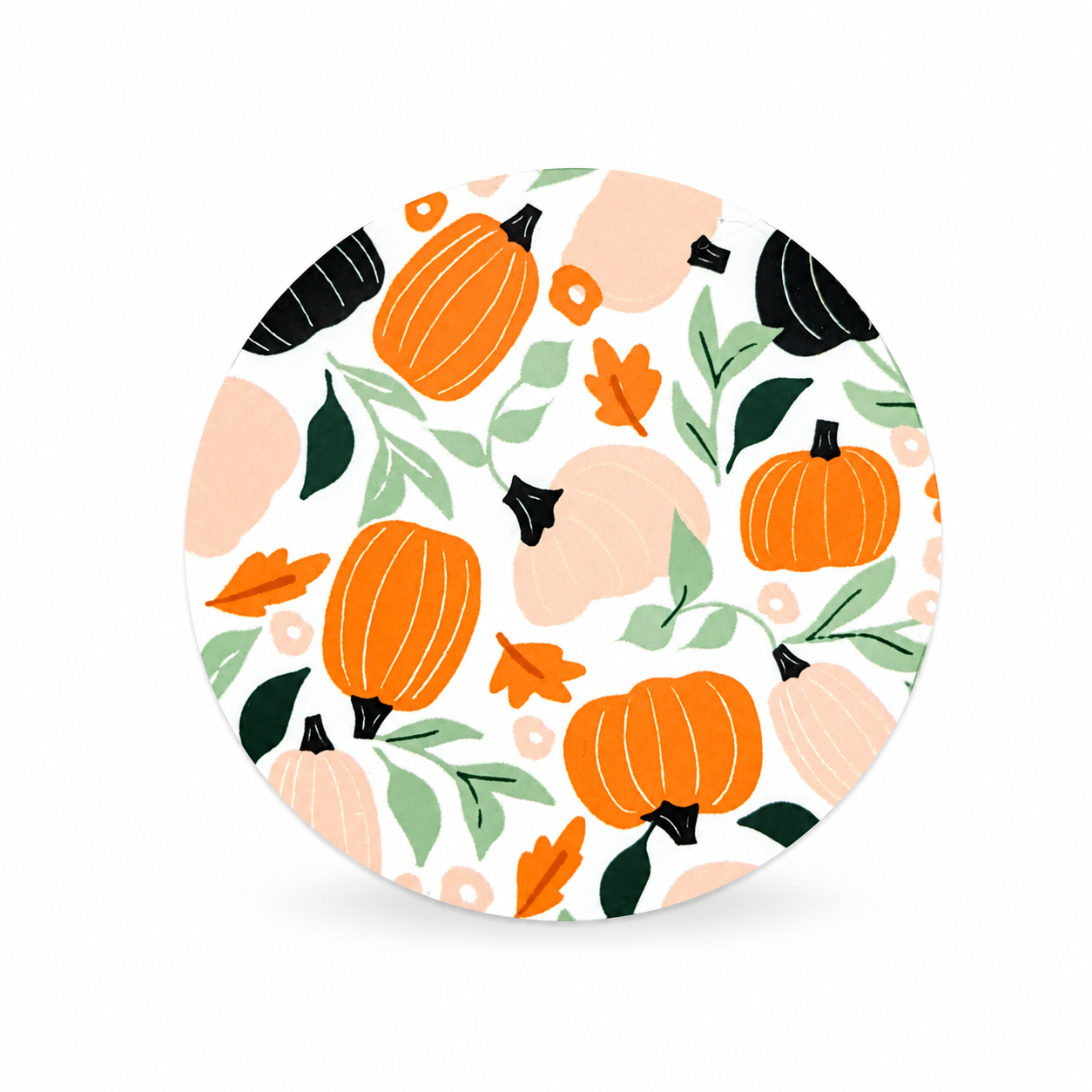 Autumn Pumpkin Floral | Hard Board Add-On - BadgeSmith