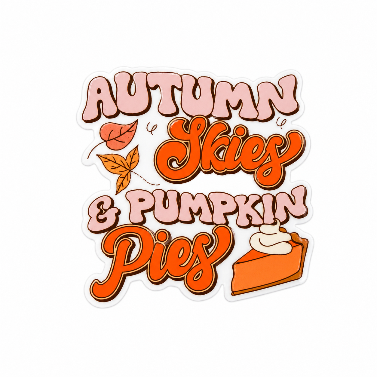 Autumn Skies & Pumpkin Pies | Plastic Add-On - BadgeSmith
