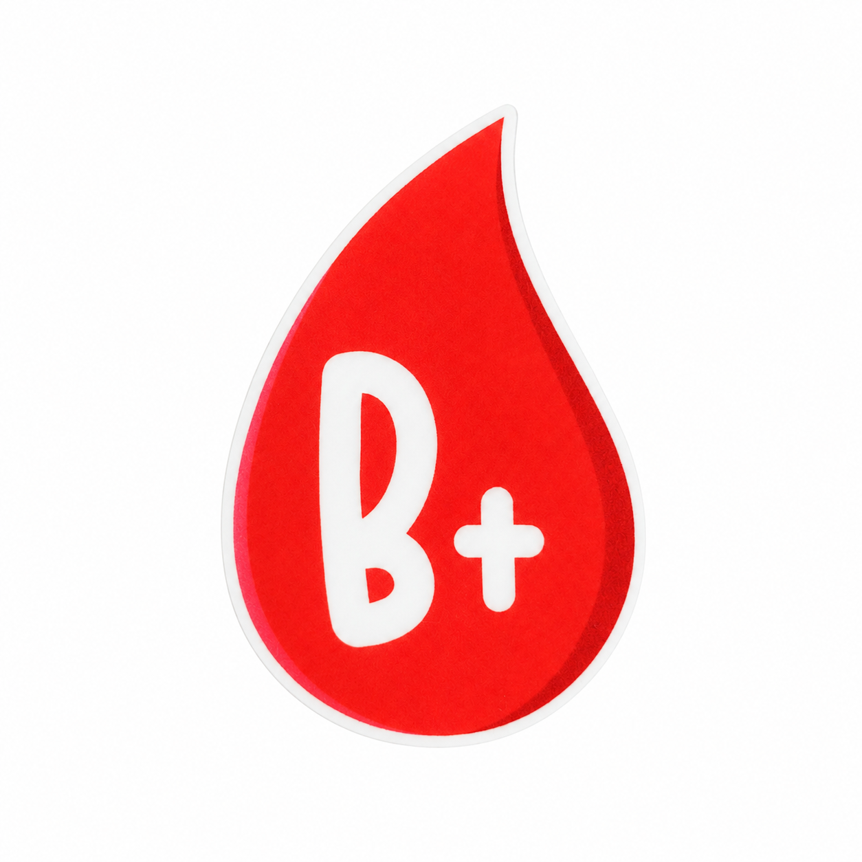 B Positive Blood | Plastic Add-On - BadgeSmith