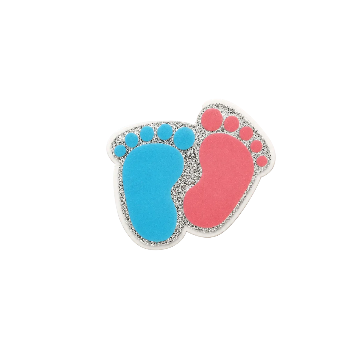 Baby Feet Glitter | Plastic Add-On - BadgeSmith
