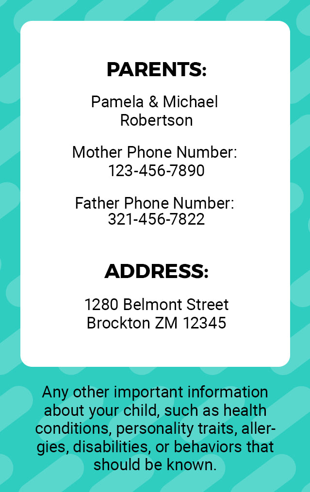 Lost Child Badge - Child Safety ID - BadgeSmith