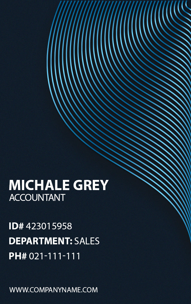 Sleek Corporate ID Badge - Professional Design - BadgeSmith