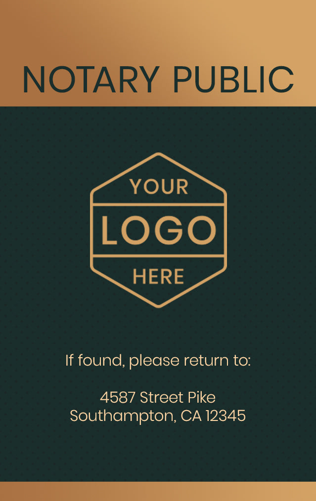 Elegant Notary Badge - Custom Design - BadgeSmith