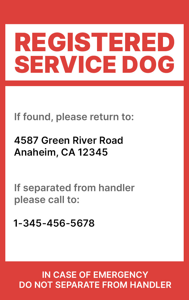 Service Dog Credentials Badge - Certified Identification for Assistance Animals - BadgeSmith