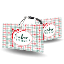 Load image into Gallery viewer, Christmas Bow Horizontal - BadgeSmith
