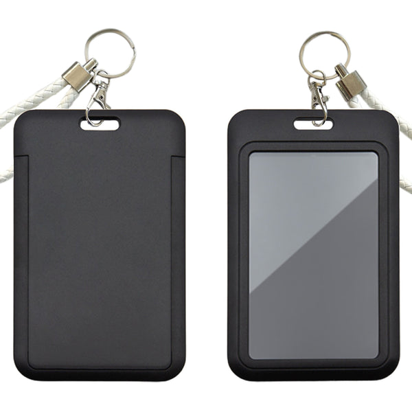 Plastic Badge Holder with Keychain - BadgeSmith