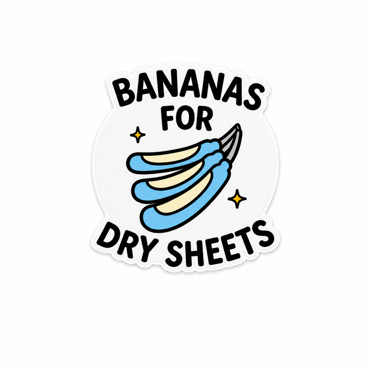 Bananas for Dry Sheets | Plastic Add-On - BadgeSmith