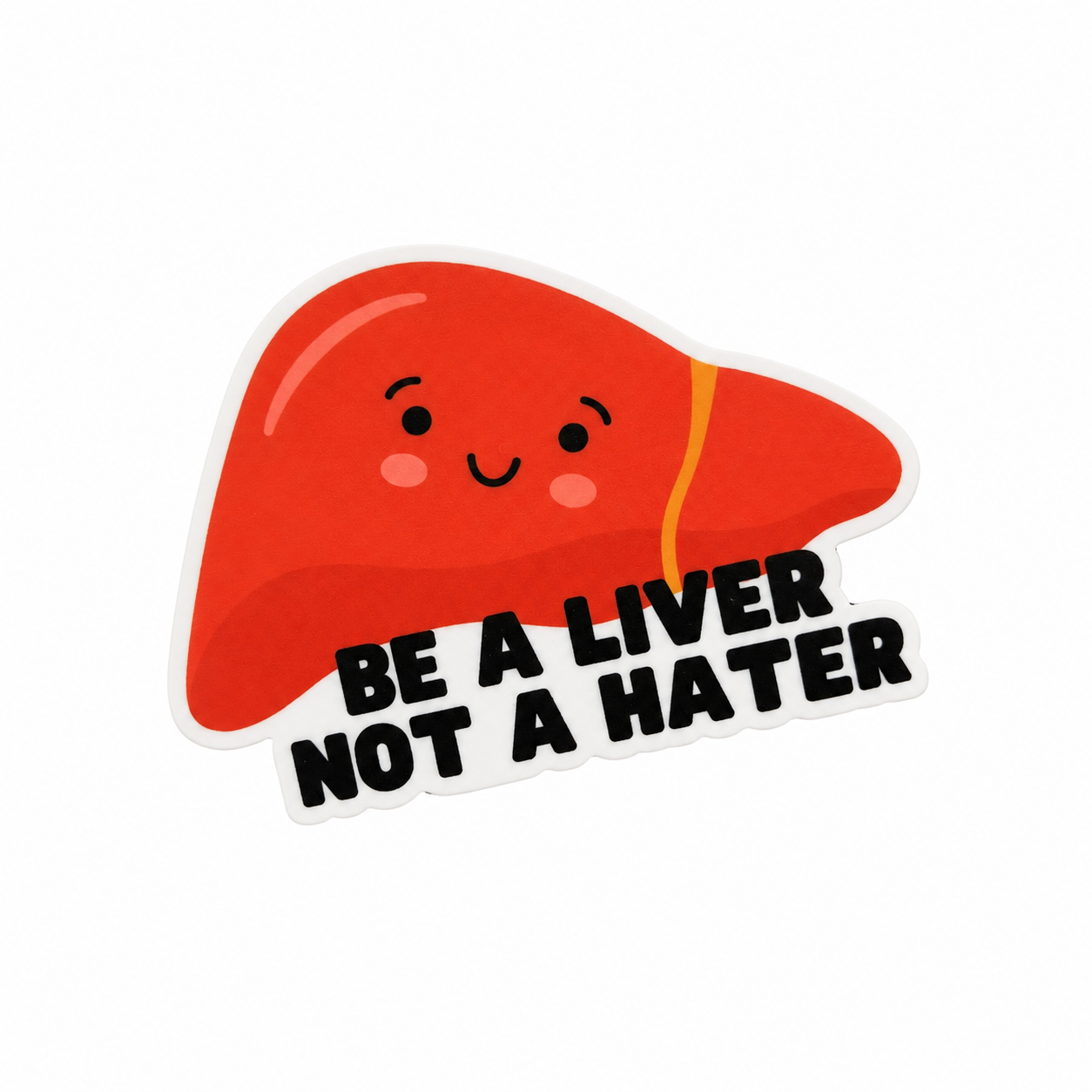 Be A Liver Not A Hater | Plastic Add-On - BadgeSmith