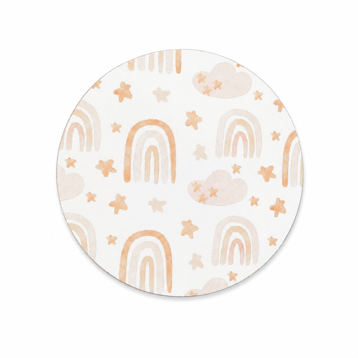 Beige Rainbow Cloud | Hard Board Add-On - BadgeSmith