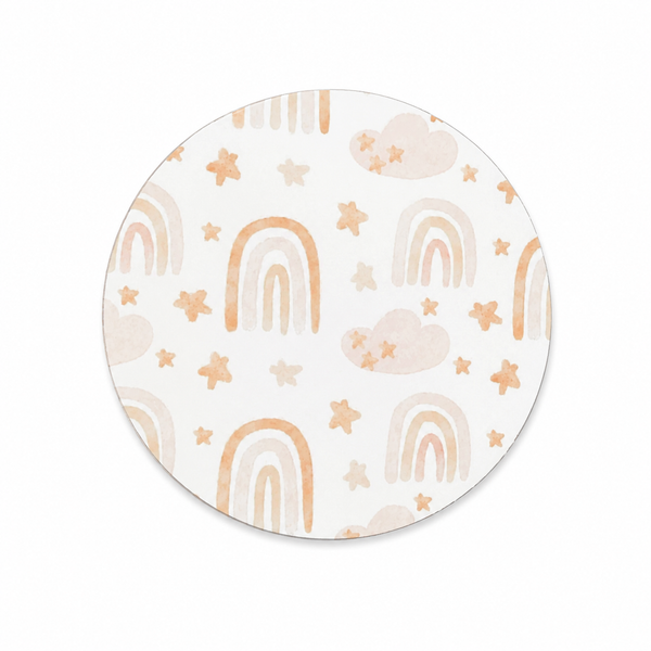 Beige Rainbow Cloud | Hard Board Add-On - BadgeSmith