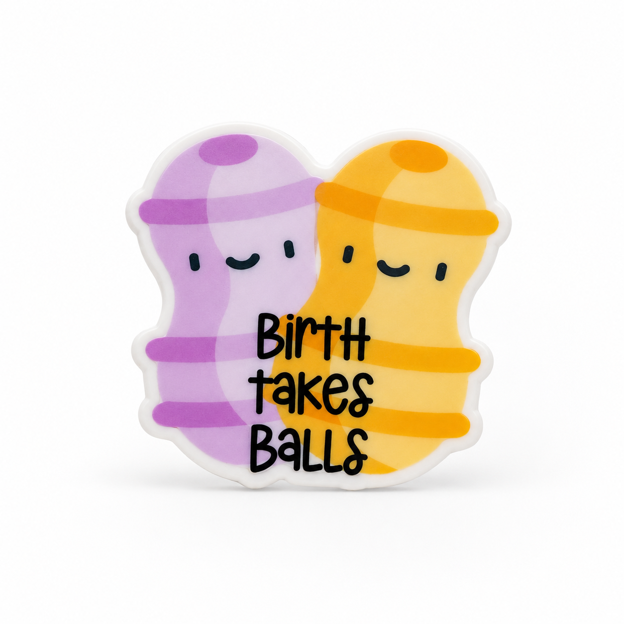 Birth Takes Balls | Plastic Add-On - BadgeSmith